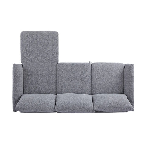 Velin Dark Grey Fabric 3 Seater Reversible Corner Sofa Bed with Storage