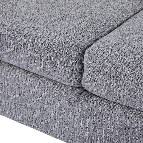 Velin Dark Grey Fabric 3 Seater Reversible Corner Sofa Bed with Storage