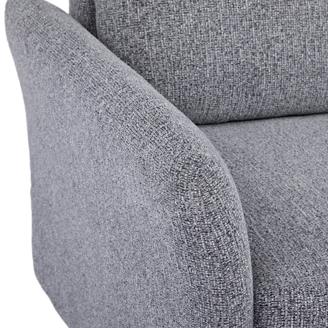 Velin Dark Grey Fabric 3 Seater Reversible Corner Sofa Bed with Storage