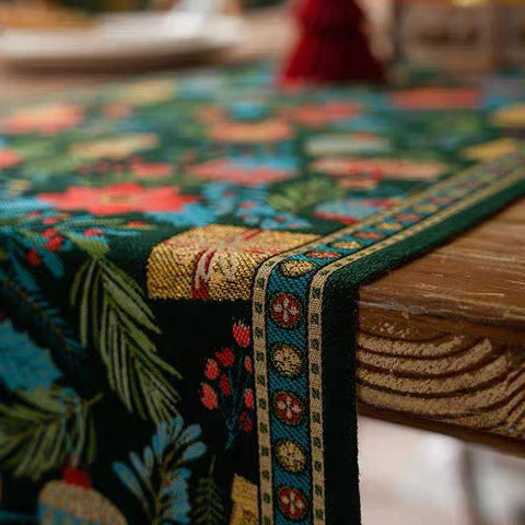 Verdant Garden Tapestry Table Runner - 180 x 35 cm