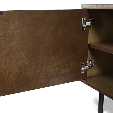 Vero Walnut & Cream Wooden TV Cabinet
