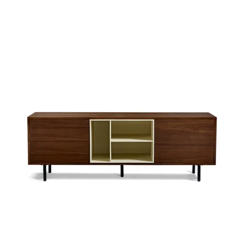 Vero Walnut & Cream Wooden TV Cabinet