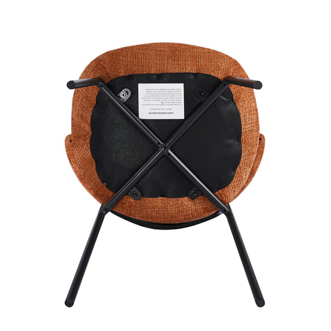 Wexley Set of 4 Velvet Dining Chairs - Burnt Orange