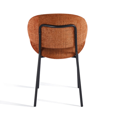 Wexley Set of 4 Velvet Dining Chairs - Burnt Orange
