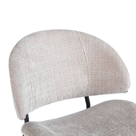 Wexley Set of 4 Velvet Dining Chairs - Cream