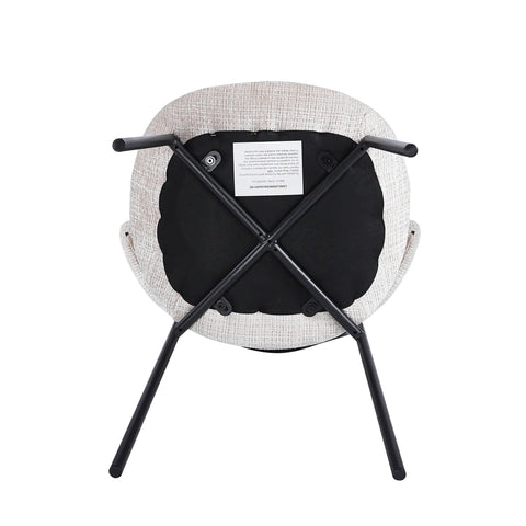 Wexley Set of 4 Velvet Dining Chairs - Cream