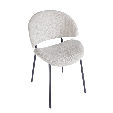 Wexley Set of 4 Velvet Dining Chairs - Cream