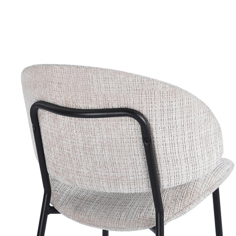 Wexley Set of 4 Velvet Dining Chairs - Cream