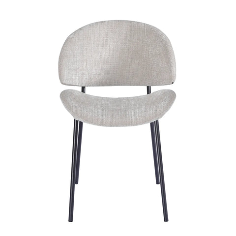 Wexley Set of 4 Velvet Dining Chairs - Cream