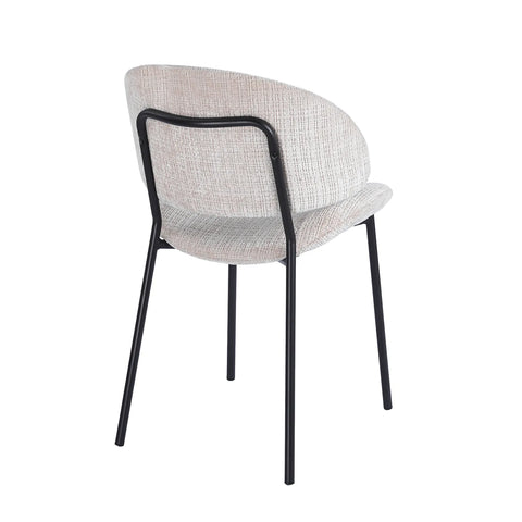 Wexley Set of 4 Velvet Dining Chairs - Cream