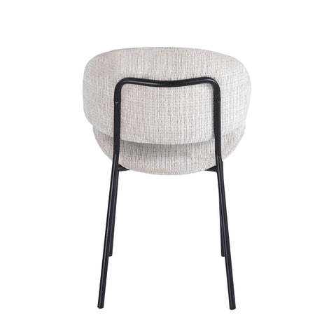 Wexley Set of 4 Velvet Dining Chairs - Cream