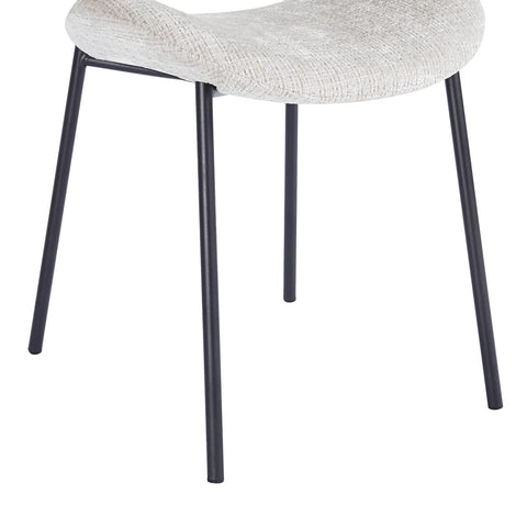 Wexley Set of 4 Velvet Dining Chairs - Cream