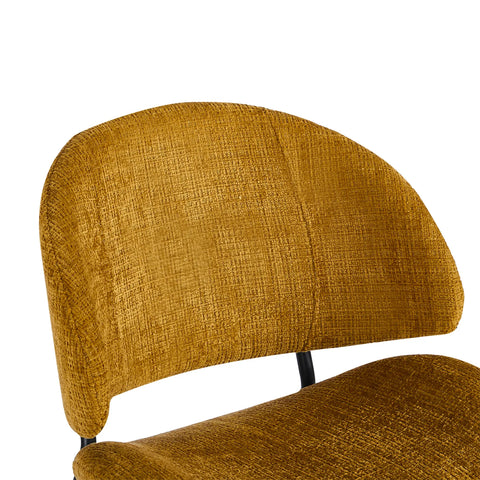 Wexley Set of 4 Velvet Dining Chairs - Mustard