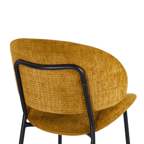 Wexley Set of 4 Velvet Dining Chairs - Mustard