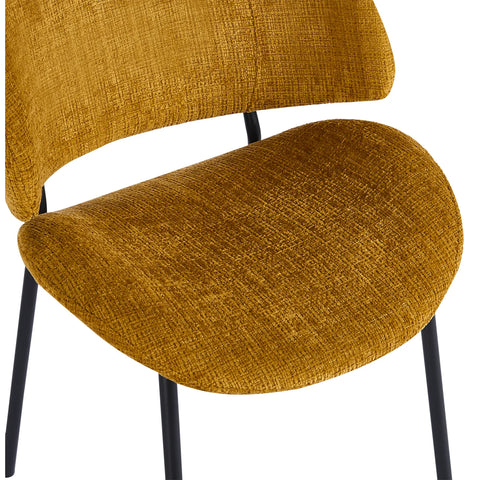 Wexley Set of 4 Velvet Dining Chairs - Mustard