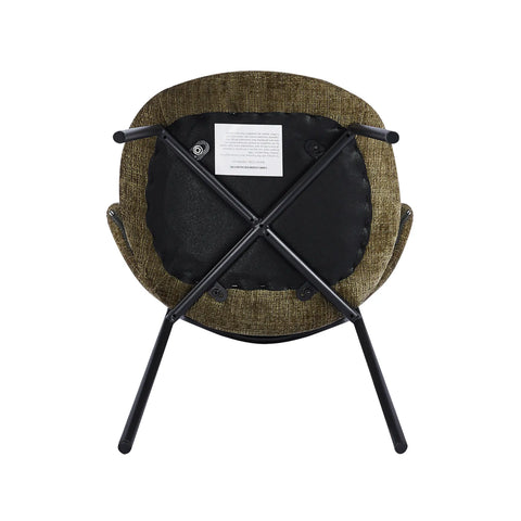 Wexley Set of 4 Velvet Dining Chairs - Olive Green