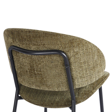 Wexley Set of 4 Velvet Dining Chairs - Olive Green