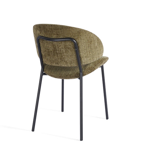 Wexley Set of 4 Velvet Dining Chairs - Olive Green