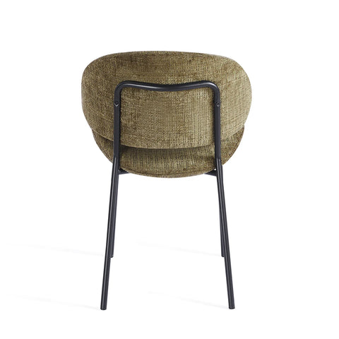 Wexley Set of 4 Velvet Dining Chairs - Olive Green