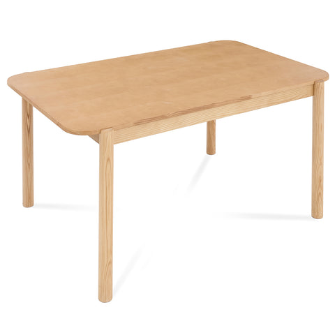 Wexley Contemporary Modern Oak Effect 4-6 Rectangle Wooden Dining Table - 140cm