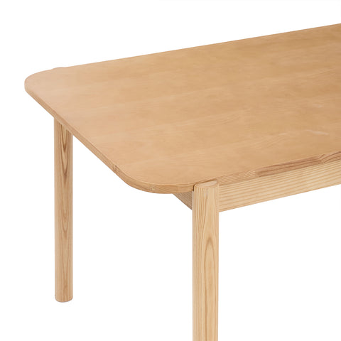Wexley Contemporary Modern Oak Effect 4-6 Rectangle Wooden Dining Table - 140cm