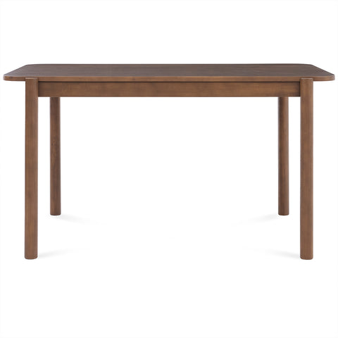 Wexley Contemporary Modern Walnut Effect 4-6 Rectangle Wooden Dining Table - 140cm