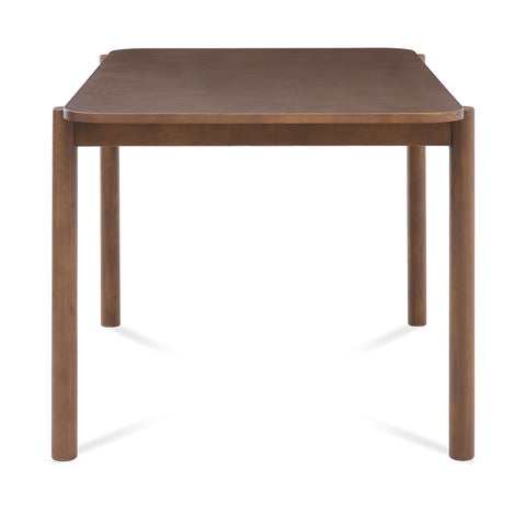 Wexley Contemporary Modern Walnut Effect 4-6 Rectangle Wooden Dining Table - 140cm