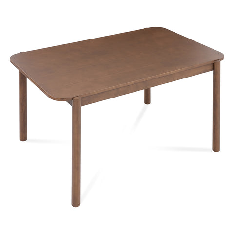 Wexley Contemporary Modern Walnut Effect 4-6 Rectangle Wooden Dining Table - 140cm