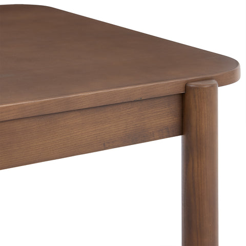 Wexley Contemporary Modern Walnut Effect 4-6 Rectangle Wooden Dining Table - 140cm