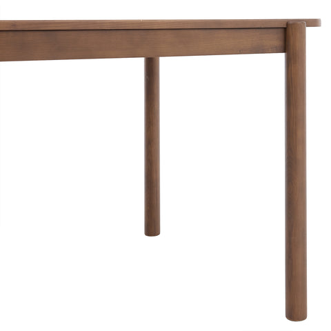 Wexley Contemporary Modern Walnut Effect 4-6 Rectangle Wooden Dining Table - 140cm