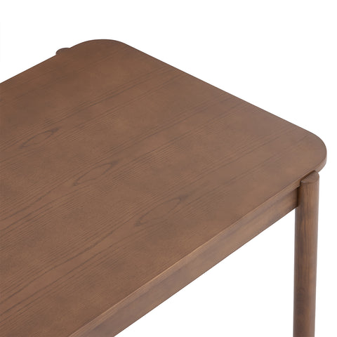 Wexley Contemporary Modern Walnut Effect 4-6 Rectangle Wooden Dining Table - 140cm
