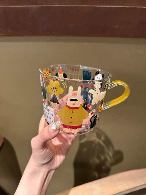 Whimsical Woods Glass Cup - 400ml - Furnt