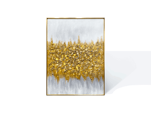 Whispers of Goldleaf Abstract Oil Painting - Furnt