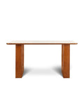 Willow Bend French Vintage Limestone & Walnut Wood Dining Table - 140cm x 80cm