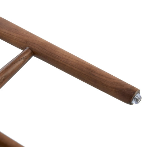 Wisby Grey Fabric Wooden Bar Stool