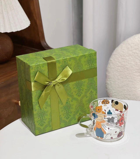 Woodland Whimsy Glass Cup - 500ml - Furnt