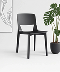 Alba Set of 2 Black Wooden Dining Chairs