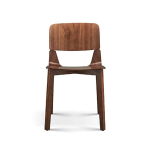 Alba Set of 2 Walnut Wooden Dining Chairs