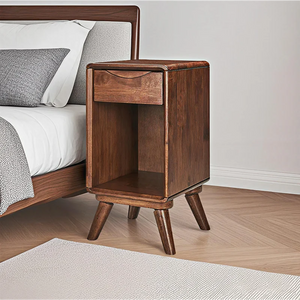 Case Solid Wood Bedside Cabinet