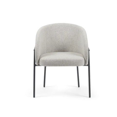 Cassie Light Grey Fabric Occasional Chairs