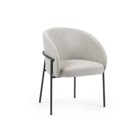 Cassie Light Grey Fabric Occasional Chairs
