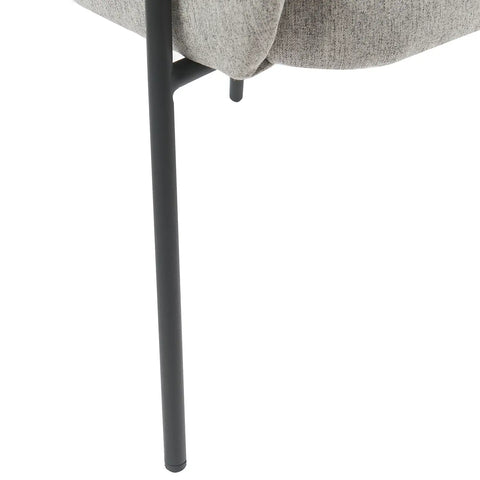 Cassie Light Grey Fabric Occasional Chairs