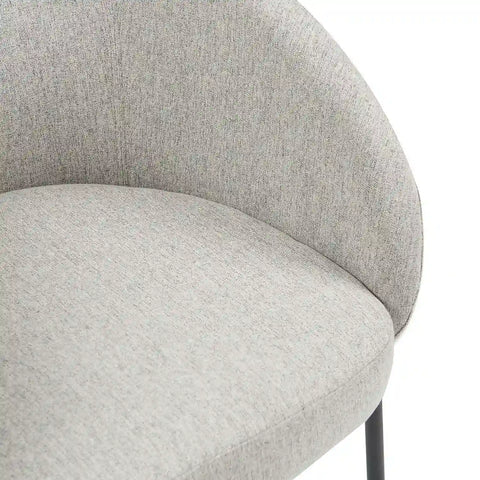 Cassie Light Grey Fabric Occasional Chairs