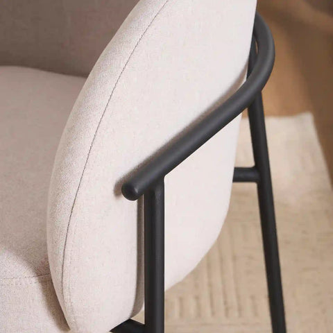Cassie Beige Fabric Occasional Chairs