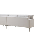 Orka Fabric Left Corner Sofa - Beige