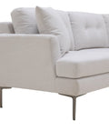 Orka Fabric Left Corner Sofa - Beige
