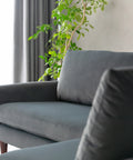 Vega Velvet Modular Corner Sofa - Dark Grey Charcoal