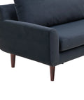 Vega Velvet Modular Corner Sofa - Dark Grey Charcoal