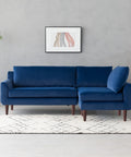 Vega Velvet Modular Corner Sofa - Navy