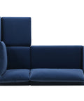 Vega Velvet Modular Corner Sofa - Navy